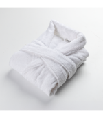 Bathrobe – White -100% Cotton, Premium Quality (450 GSM) - Image 3
