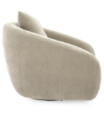 Nasaq Home - Yahya Velvet Swivel Club - Image 2