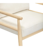 Nasaq Home - Dixie Scandi-Style Wood Chair - Image 2