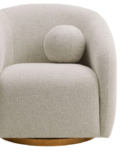 Nasaq Home - Holland Curved Chenille Swivel - Image 2