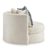 Nasaq Home - Padova Ivory Swivel Cuddle - Image 2
