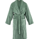 Bathrobe – Green-100% Cotton, Premium Quality (450 GSM)