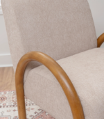 Nasaq Home - Linon Walnut Finish Chair - Image 3