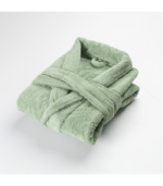 Bathrobe – Green-100% Cotton, Premium Quality (450 GSM) - Image 2