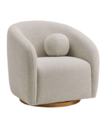 Nasaq Home - Holland Curved Chenille Swivel