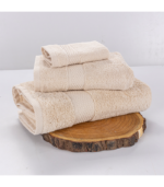 Terry Towel, Ivory, 100% Cotton, 600 GSM