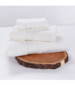 Terry Towel, Off-White, 100% Cotton, 600 GSM