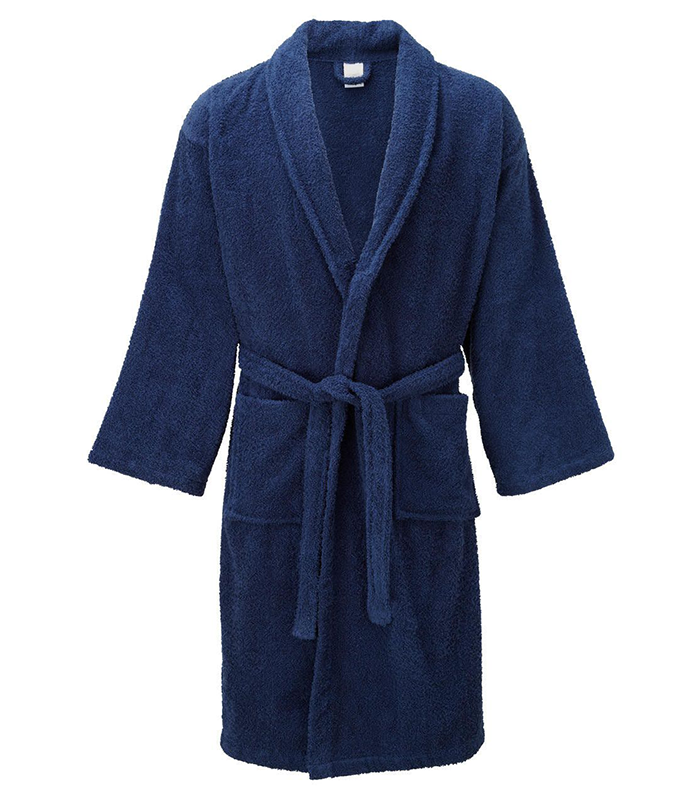 Untitled-4-1 Bathrobe – Blue-100% Cotton, Premium Quality (450 GSM) - Image 1