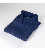 Bathrobe – Blue-100% Cotton, Premium Quality (450 GSM) - Image 2