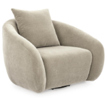 Nasaq Home - Yahya Velvet Swivel Club
