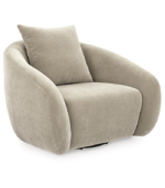 Nasaq Home - Yahya Velvet Swivel Club