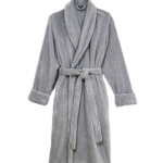 Bathrobe – Gray-100% Cotton, Premium Quality (450 GSM)