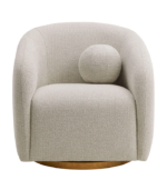 Nasaq Home - Holland Curved Chenille Swivel - Image 5