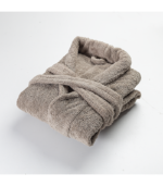 Bathrobe – Gray-100% Cotton, Premium Quality (450 GSM) - Image 2