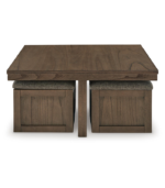 Nasaq Home - Boardernest Coffee Table with 4 Stools - Image 7