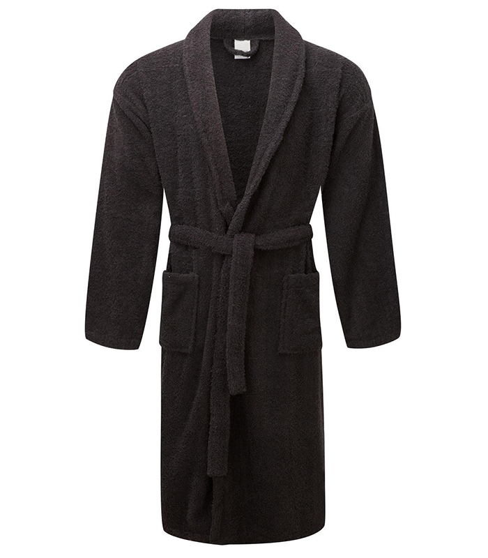 Untitled-8-1 Bathrobe – Black-100% Cotton, Premium Quality (450 GSM) (Copy) (Copy) - Image 1