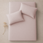 Fitted Bed Sheet Set, 250TC Pink Percale, 100% Cotton. - Image 4