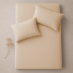 Fitted Bed Sheet Set, 250TC Buttercream Percale, 100% Cotton. - Image 7