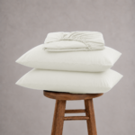 Fitted Bed Sheet Set, 250TC Off White Percale, 100% Cotton. - Image 4