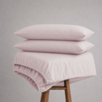 Fitted Bed Sheet Set, 250TC Pink Percale, 100% Cotton. - Image 6