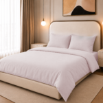 Duvet Cover Set, 250TC Pink Percale, 100% Cotton.