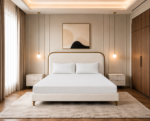 Fitted Bed Sheet Set, 250TC Off White Percale, 100% Cotton. - Image 3