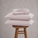 Fitted Bed Sheet Set, 250TC Pink Percale, 100% Cotton. - Image 5