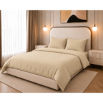 Duvet Cover Set, 250TC Buttercream Percale, 100% Cotton. - Image 8